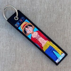NEW One Piece Monkey D Luffy Jet Tag Keychain